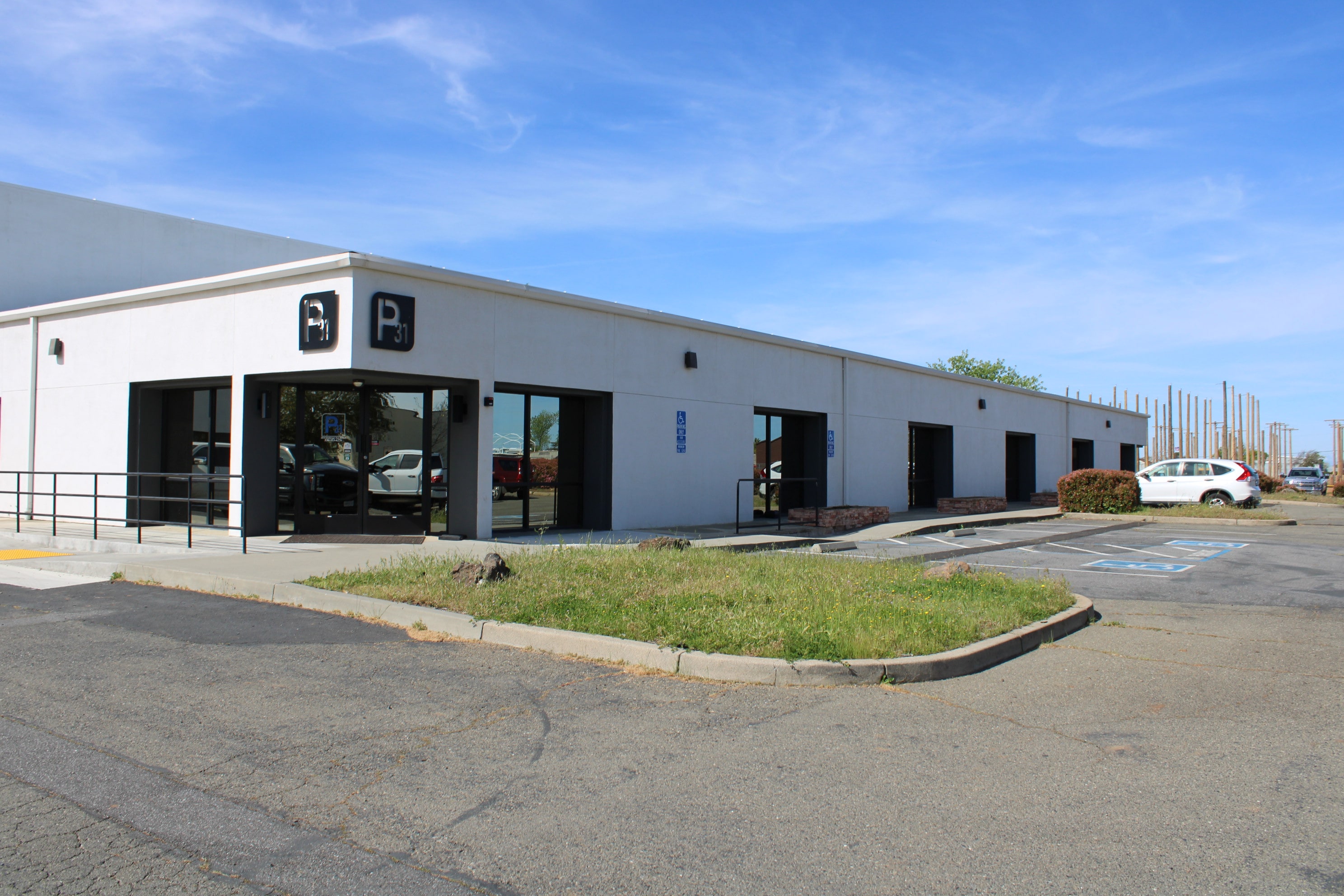 White Commercial Building white commercial building exterior